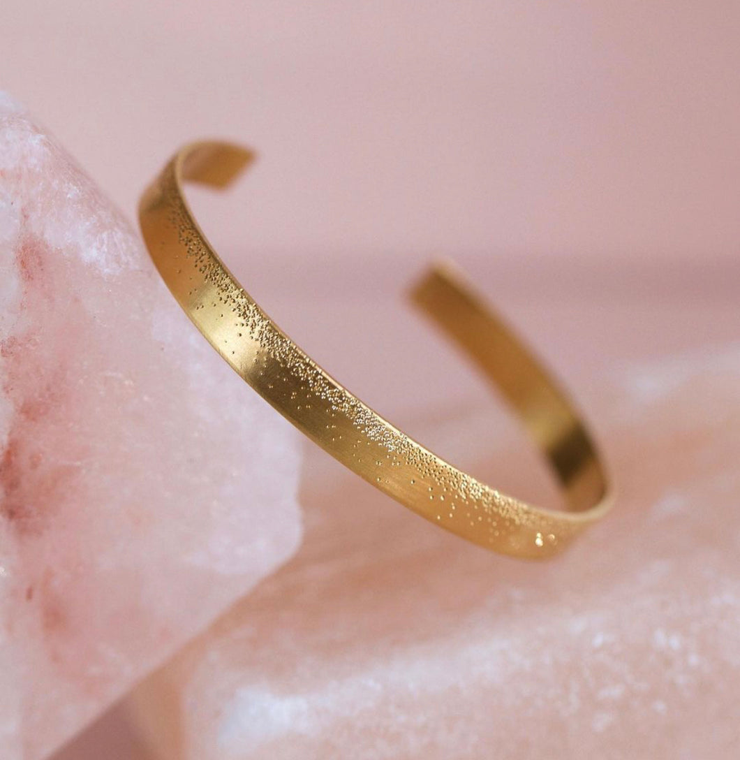 Christina Kober Diamond Dusted Grand Cuff - Gold Plated