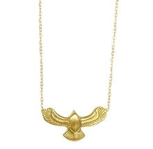Load image into Gallery viewer, Turquoise &amp; Tobacco Fleetwood Eagle Necklace
