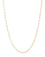 Load image into Gallery viewer, Turquoise &amp; Tobacco Skinny Paperclip Necklace - 16&quot;
